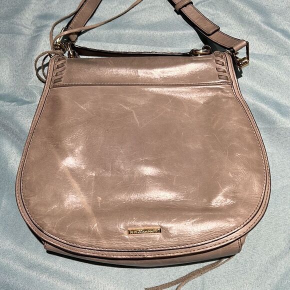 Rebecca Minkoff‎ | Vanity Saddle Bag Almond Leather C9 - Picture 6 of 12